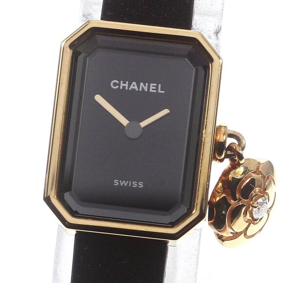 CHANEL Premiere Camellia Collection Black Dial Quartz Ladies Watch - Picture 1 of 9